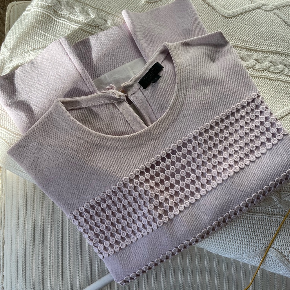 J Crew Collection 60’s mod w delicate cutouts